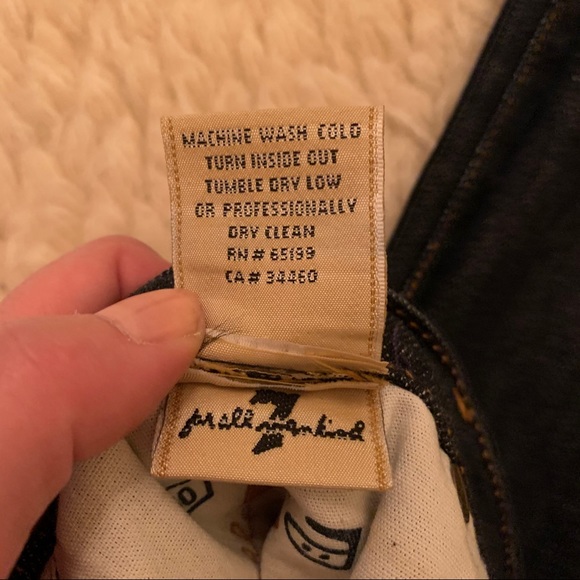 7 For All Mankind Flare blue jeans size 27 like New - Picture 9 of 16